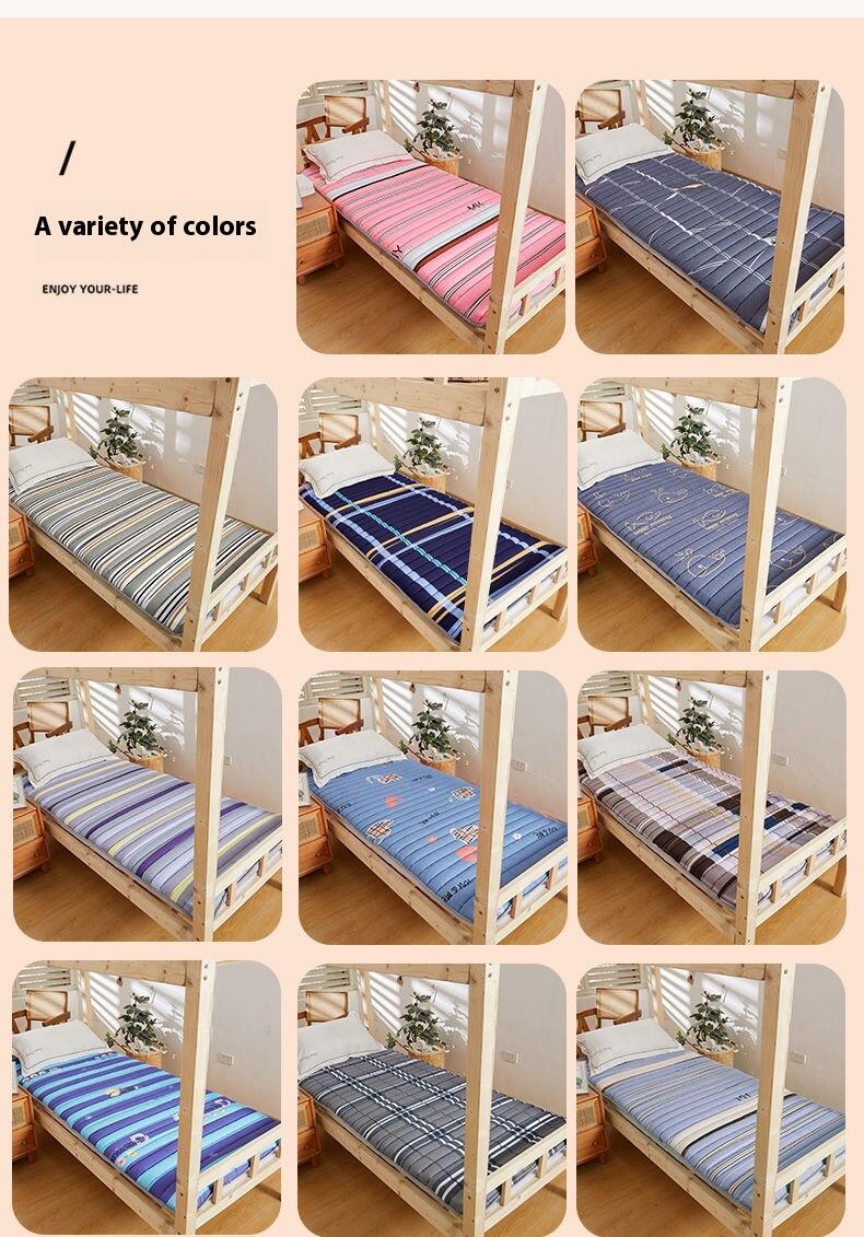 Product Introduction of Dedicated student single adult bunk bed, foldable mattress, dormitory essential item, double person 4