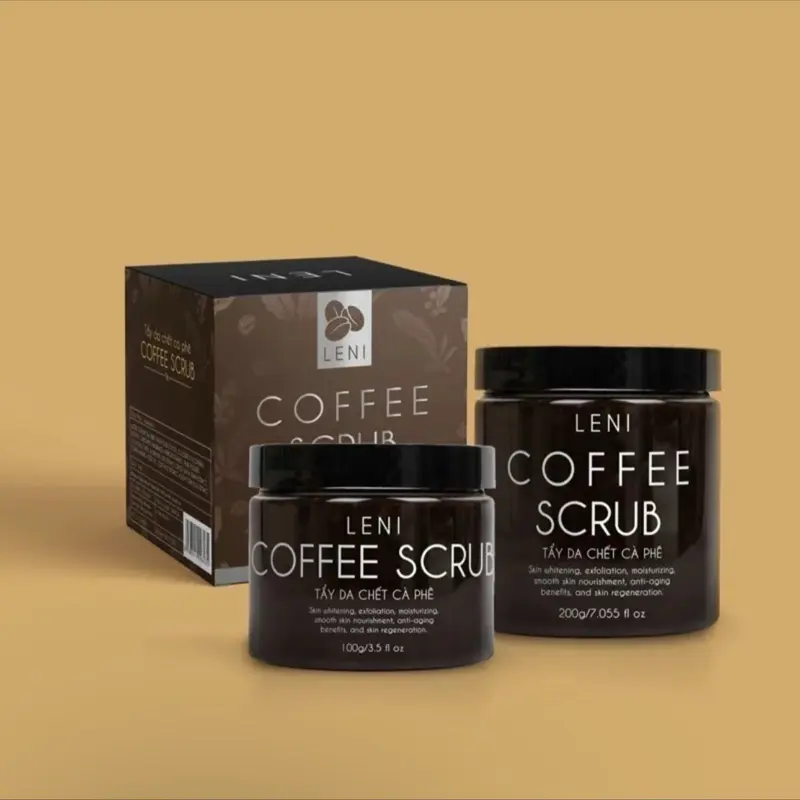 TẨY TẾ BÀO CHẾT TINH CHẤT CAFE SỮA DỪA LENI 100gram