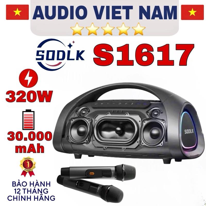 LOA SODLK S1617 | loa Bluetooth sodlk s1617 công suất khủng 320w chống nước pin 30.000mah | EQ thay đổi âm thanh | cấu hình 3 đường tiếng | bảo hành chính hãng 12 tháng