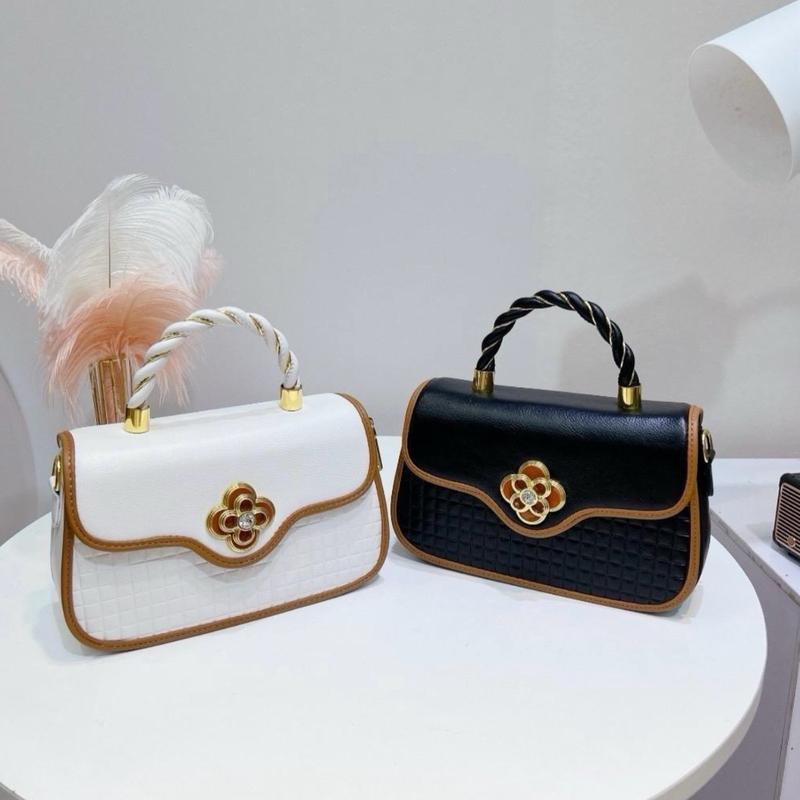  Túi xách thời trang  Sz 22  Túi hoa xoay quai kiềm cứng cáp túi viền phối đep quai dù đeo chéo tuỳ chỉnh Nữ 