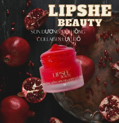 [ Mua 1 Tặng 1 Nạ ] - Son Dưỡng Hồng Môi LIPSHE Lựu Đỏ ủmôi duong moi 6