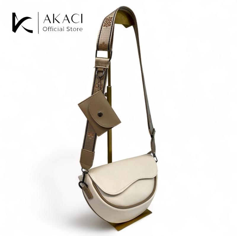 Product Introduction of Akaci store | ZURAA Tas selempang wanita Terbaru 09-8233 Bahan Sintetis  kuliah kerja kantor ibu Polos Kulit PU kuliah kerja pesta 2