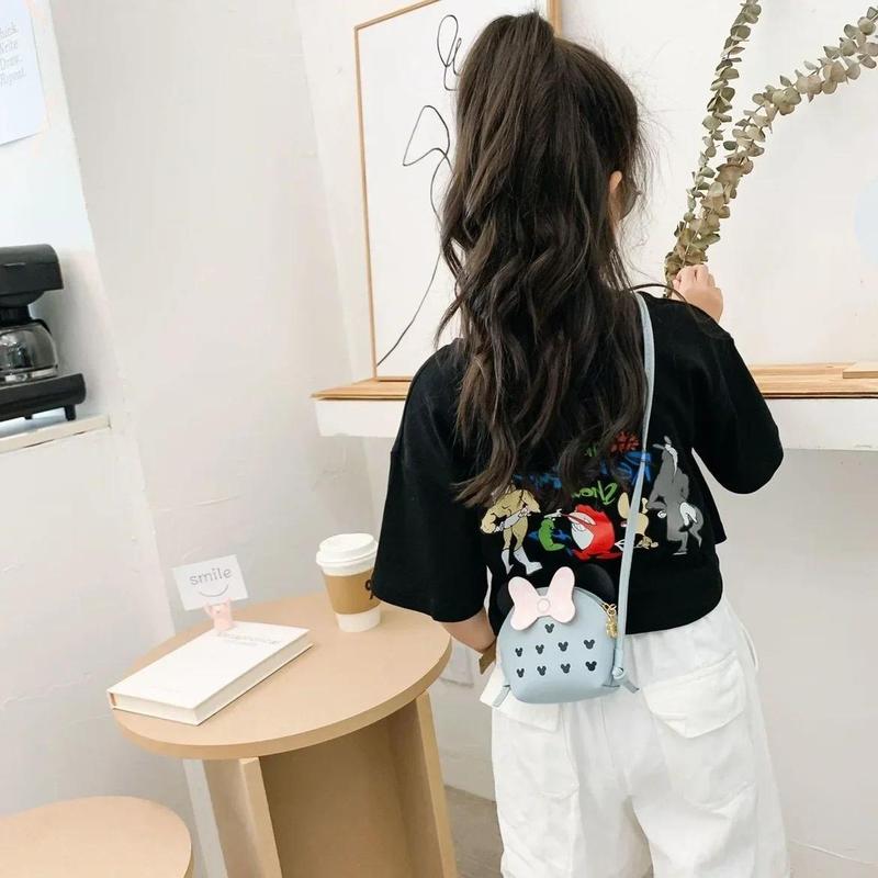 Product Introduction of Cute Princess Girl Coin Purse Crossbody Bag Children's Wallet Coin Bag Cute Cartoon Bow Kids Side Bags Bowknot Shoulder Bag 27