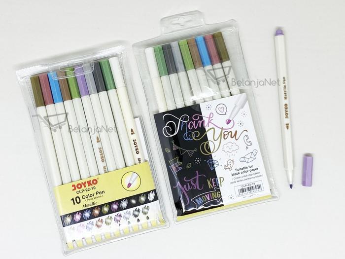 Gambar Color Pen | Pulpen Pena Warna Joyko CLP-22-10 Metallic 1 SET 10 Warna dari BelanjaNet Kota Administrasi Jakarta Utara Tokopedia