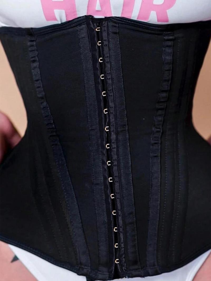 Product Introduction of Women's Solid Color Steel Boned Waist Cincher, Hook & Eye Closure Tummy Control Shaper, Waist Trainer, Shaper for Women, Tummy Tuck Garment 1