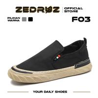 Gambar Zedruz Sepatu Slip On Pria Kasual Sepatu Kanvas Sepatu Kerja Sepatu Pria Fashion Running Shoes F03 - F03 GRAY, 40 dari Zedruz Kota Administrasi Jakarta Barat 1 Tokopedia