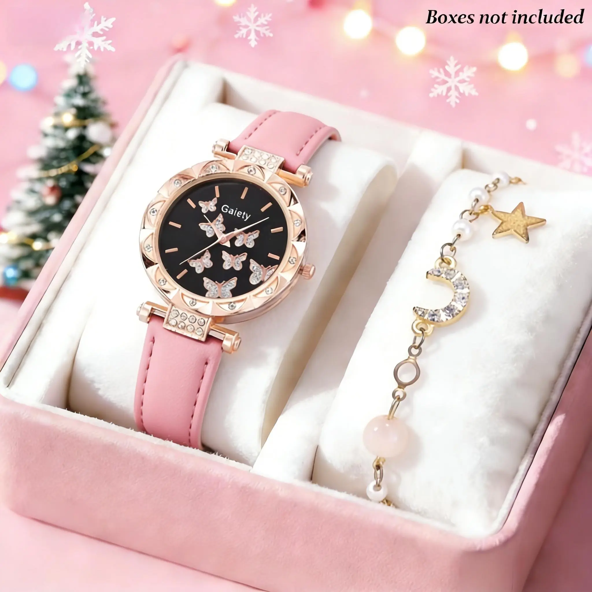 2#2PCS pink set(no box)