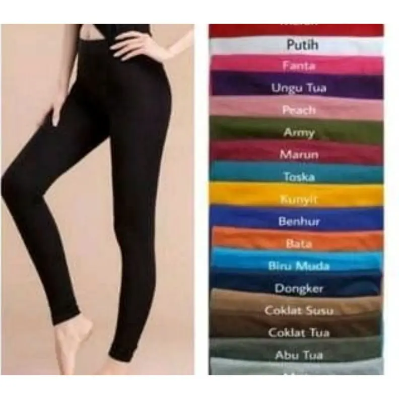 Legging panjang dewasa standart / Legging Panjang  Spandex/Celana Legging Wanita Melar  Elastis Nyaman Lembut
