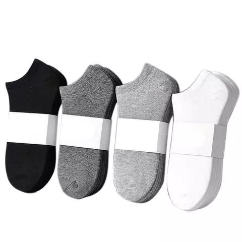 ( 3 pasang ) Kaos kaki pendek semata kaki polos pria wanita dewasa Lembut 3