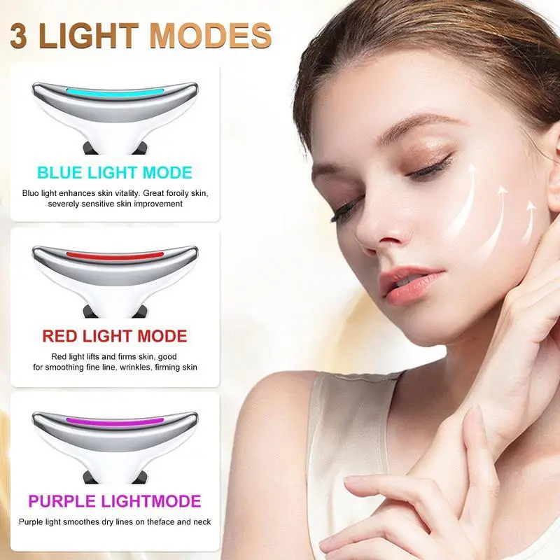 Portable Electric Facial Massager, 1 Box Neck & Face Lifting Skin Care Massager, Facial Lifting Tool, Face Massage Tool, Beauty Gift, Comfort 8