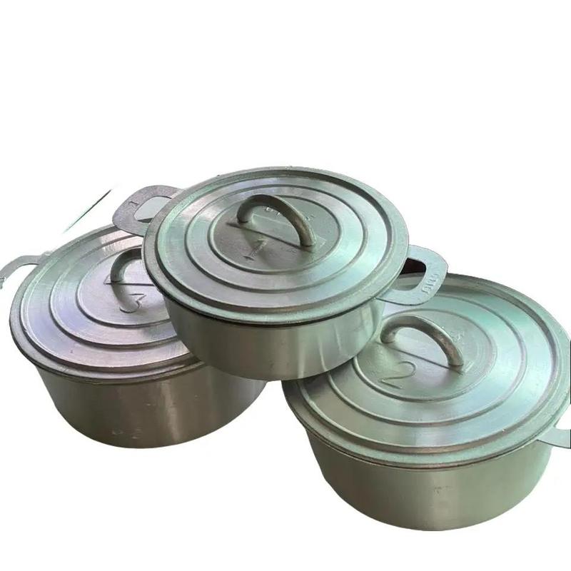 TT Combo 3 Nồi Gang Thái Số 1-2-3 Kích Thước 20-22-23.5cm Đúc Nguyên Khối Chống Dính Tự Nhiên Nồi Chảo Gang NGUYÊN KHỐI CHỐNG DÍNH TỰ NHIÊN