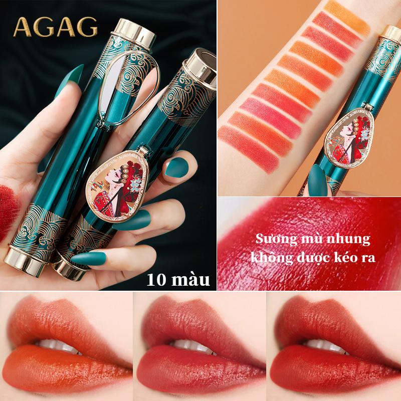 [COD] Son Lì AGAG 10 Màu Phong Cách Quốc Sắc - Không Trôi, Hộp - TikTok ...