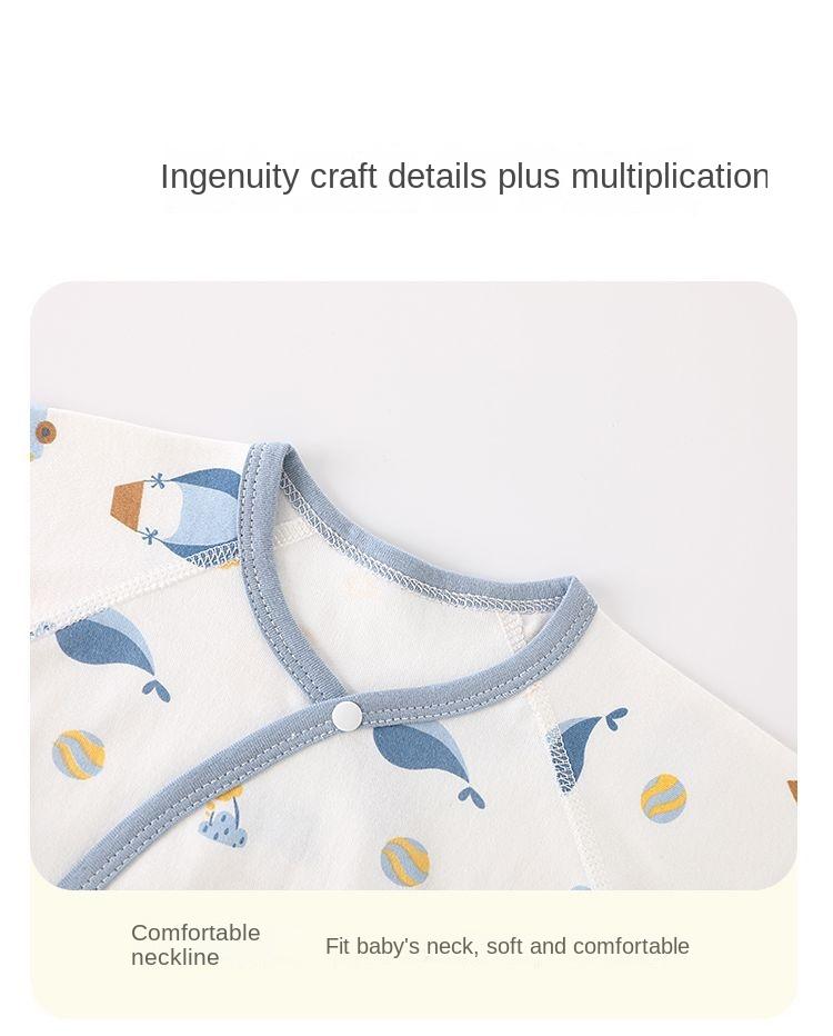 Product Introduction of Newborn Clothes Baby Romper Thin Spring and Autumn Pure Cotton Long Sleeve Baby Pajamas 17