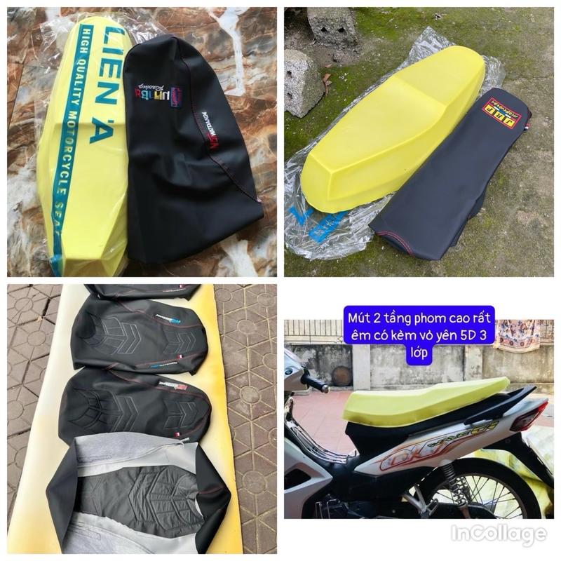 Combo Mút Yên Gọt + Da Yên Thêu Viền Wave 50-100-110 Phom Cao Và Phom Thấp