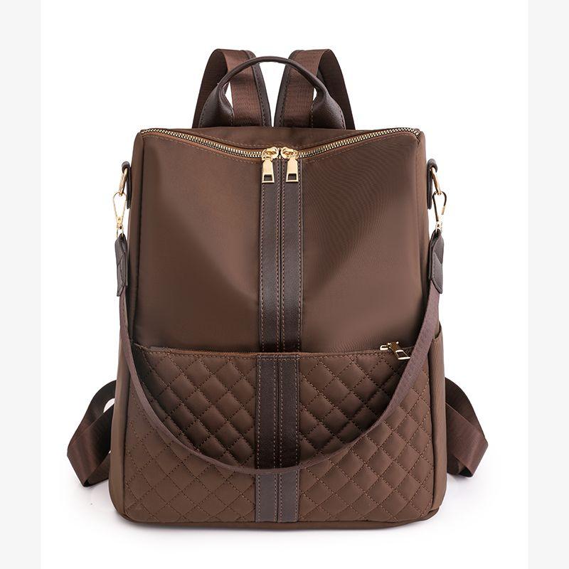 Product Introduction of 2024 New Black Mummy Bag Maternal and Child Ultra-Light Quilted Embroidery Thread Large Capacity Multi-Functional Fashion Mummy Bag 12