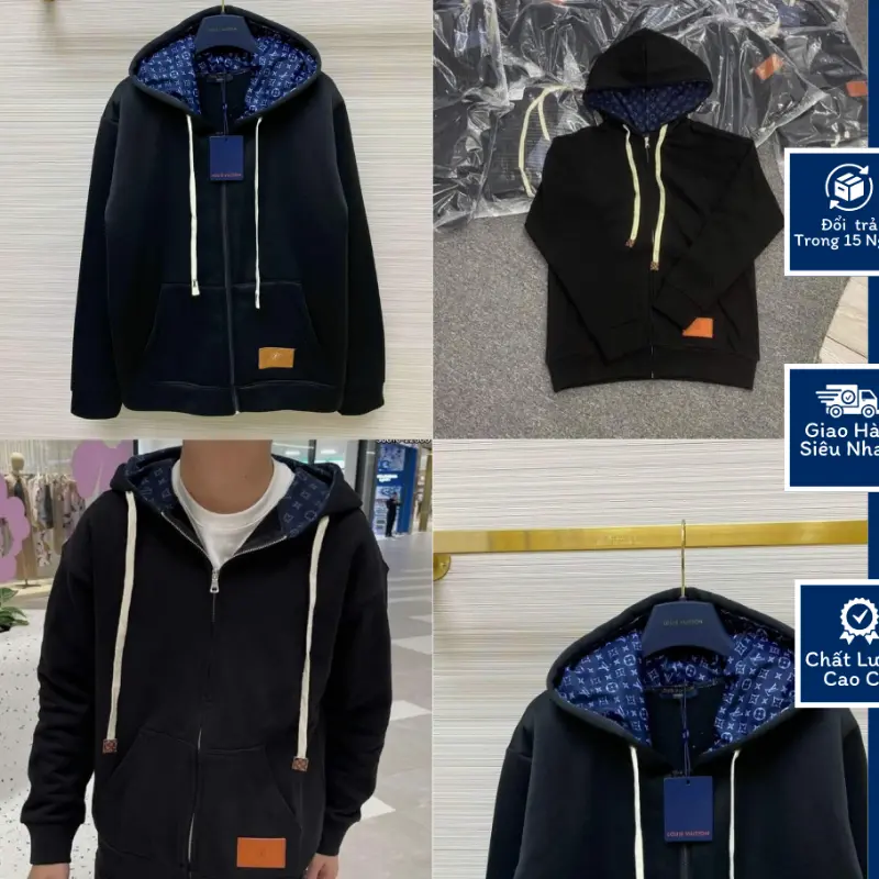 NGUYEN THANH SON S Bán nó Áo hoodie LV phối màu cực nét chát liệu dày dặn chuẩn loại 1_áo hoodie unisex nam nữ