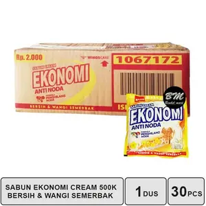 Sabun Colek Ekonomi Kuning 145gr 1 Dus Isi 30 Pcs / Sabun Cream 500 Yellow