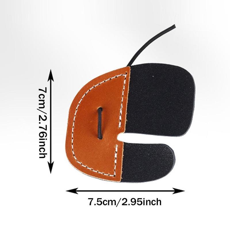 Product Introduction of Bow And Arrow Sports Cowhide Finger Protector Double Protector Accessories Sports Layer Finger 0