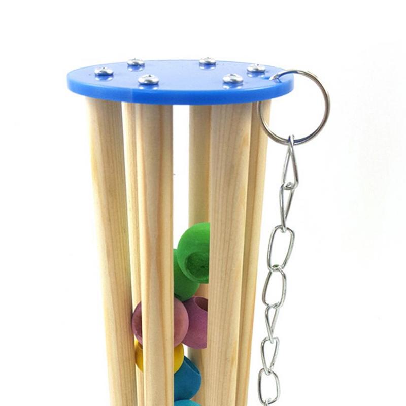 Product Introduction of Pet Bird Squirrel Parrot Bead Chain Chewing Climbing Swing Bite Toy Cage Decor Birds Accessoires Parrot Accessories Bird Toys 3