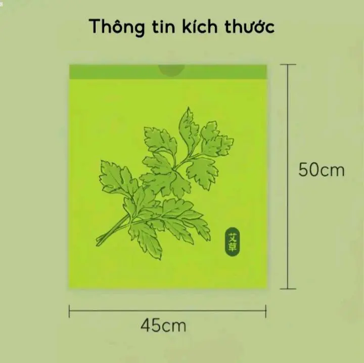 Combo 5 cuộn ( 250 Túi ) Đựng Rác Hương Ngải Cứu Chống Côn Trùng Ruồi Muỗi Túi Rác Tự Hủy Có Dây Rút 5