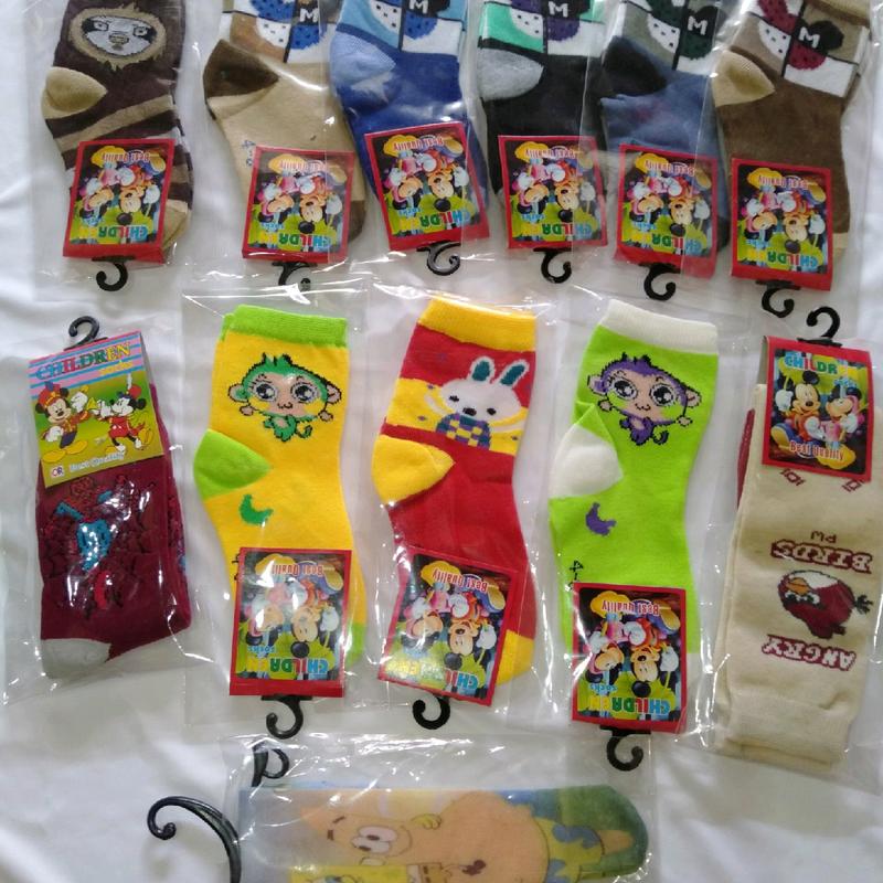 Kaos Kaki Anak Usia 1-2 Tahun Non Kemas isi 12 Pasang /Kaos kaki Anak /Kaos Kaki Anti slip /Kaos Kaki anti Licin /Kaos Kaki Lucu Unisex Bayi 1