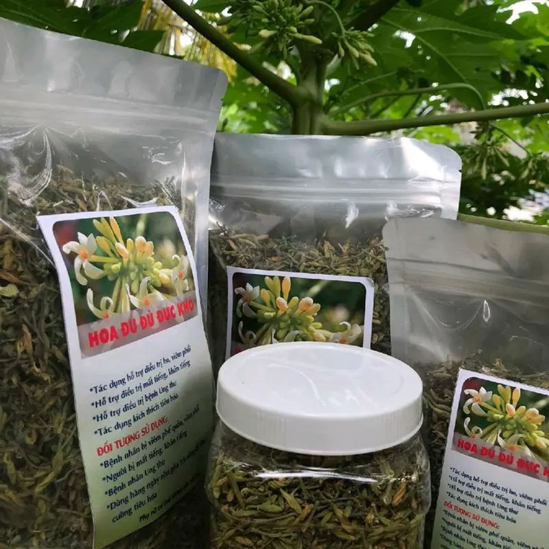 1kg hoa đu đủ đực khô Chè Trà Tea, 2