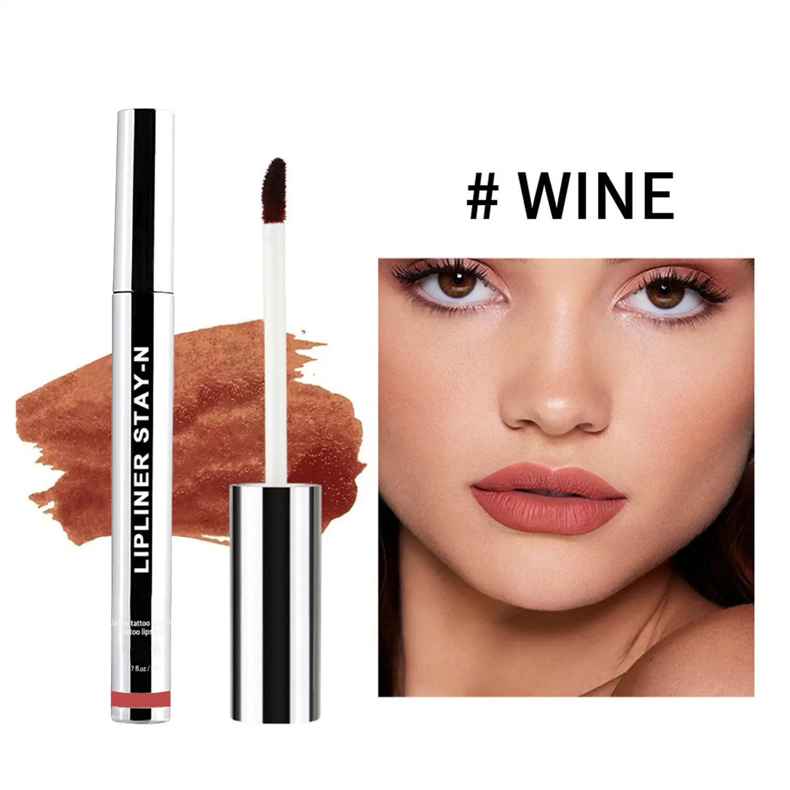 Detachable Lip Liner Long Lasting Lip Stain Peel Lip Liner Peel Off Lip Stain Longwear Pigmented Lip Pencil Natural Lip Liner Eyeliner Makeup Cosmetic