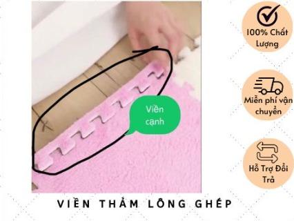 Viền thảm lông ghép 1x30cm, dùng để trải sàn chính giữa nhà hoặc bổ sung cho khách đặt thảm lông tham  traisan