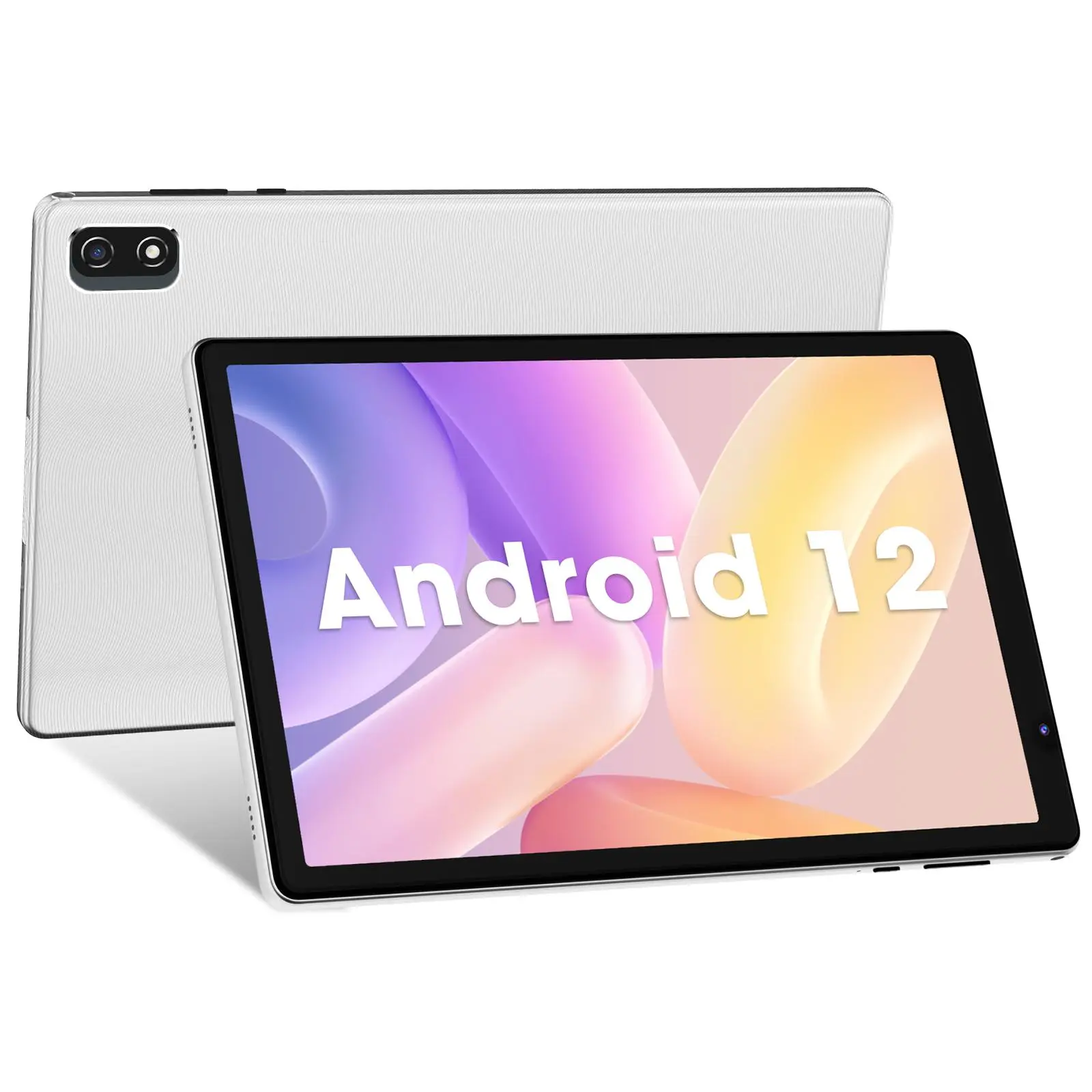 WETAP 10.1 Inch Android 12 Tablet, Quad-core Performance 64GB ROM 128GB Expansion, 6000mAh Long-life Battery, 1280*800 HD Touch Screen, WiFi, Dual Cameras