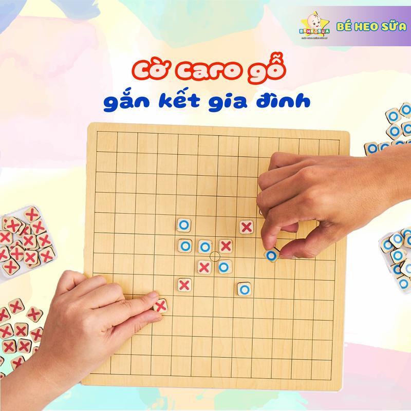Bộ Đồ Chơi Cờ Caro Cho Bé Trò Chơi Hỗ Trợ Trẻ Phát Triển Tư Duy Tăng Cường Khả Năng Ghi Nhớ Board Game