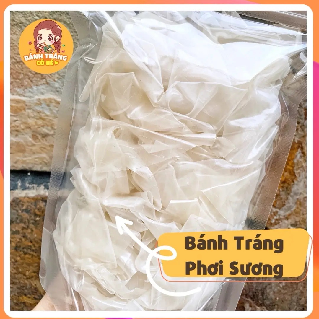 ZIP BÁNH TRÁNG PHƠI SƯƠNG - Ăn Vặt Snack Food BÁNH TRÁNG CÔ BÉ