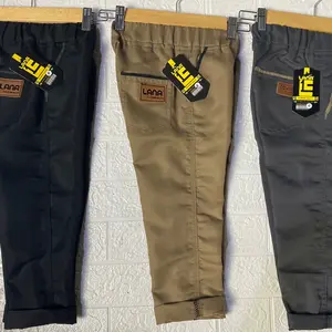 100 ribu 3 celana chinos panjang anak usia 1-12 tahun kain katun combet stretch tebal halus melar