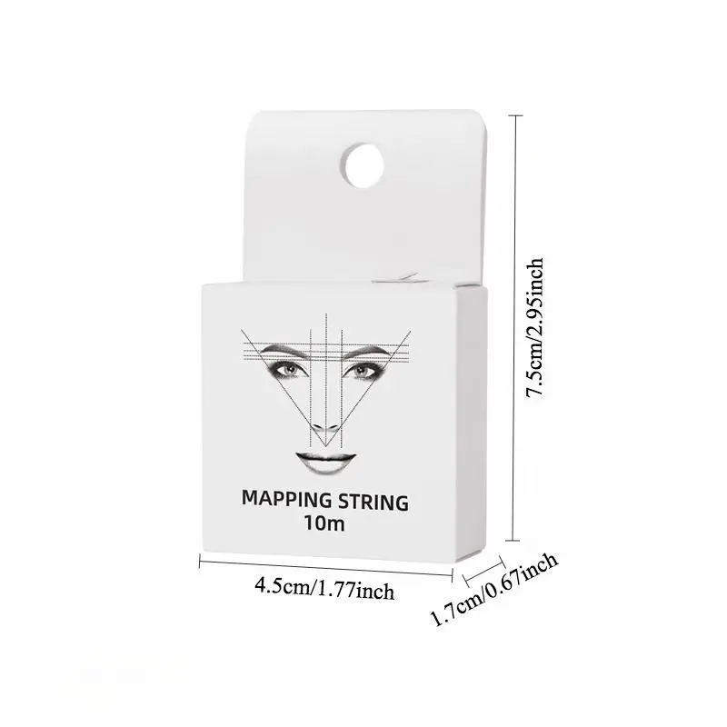 Eyebrow Positioning Line, 6 Counts/set Eyebrow Measuring Ruler, Professional Eyebrow Measuring Tool, Makeup Tool for Women 2