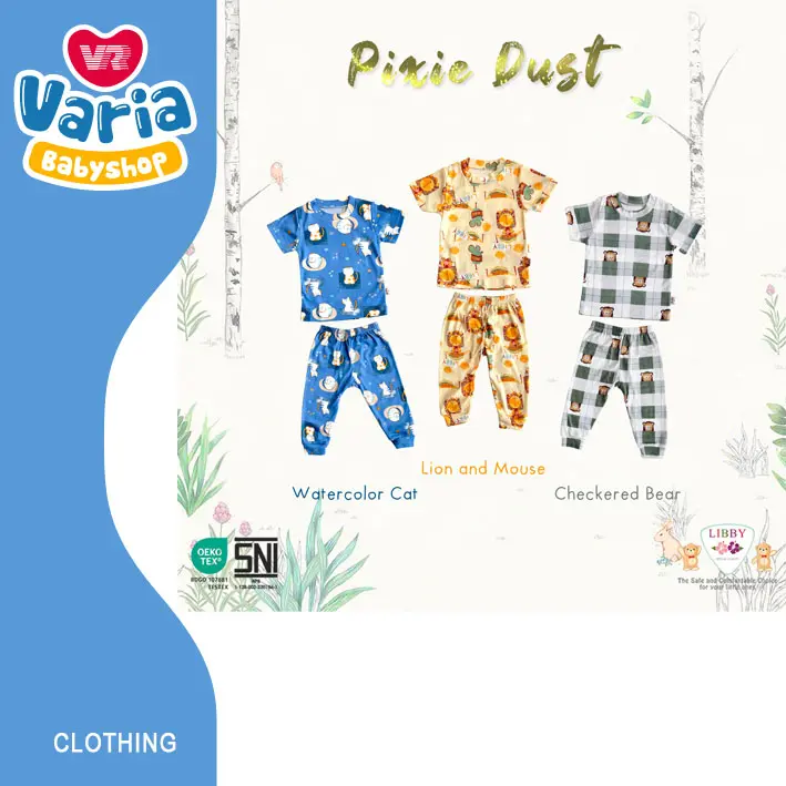 Libby Oblong Rib Pendek Panjang Unisex / Setelan Pendek Panjang Newborn | LIBBY BABY 2