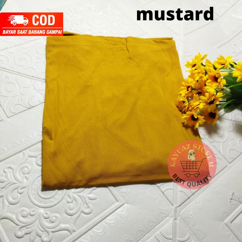 Product Introduction of Manset baju Jumbo Lengan Panjang Kerah Turtleneck Dalaman Melar Nyaman Spandex Wanita Lembut Atasan Kaos Polos 32