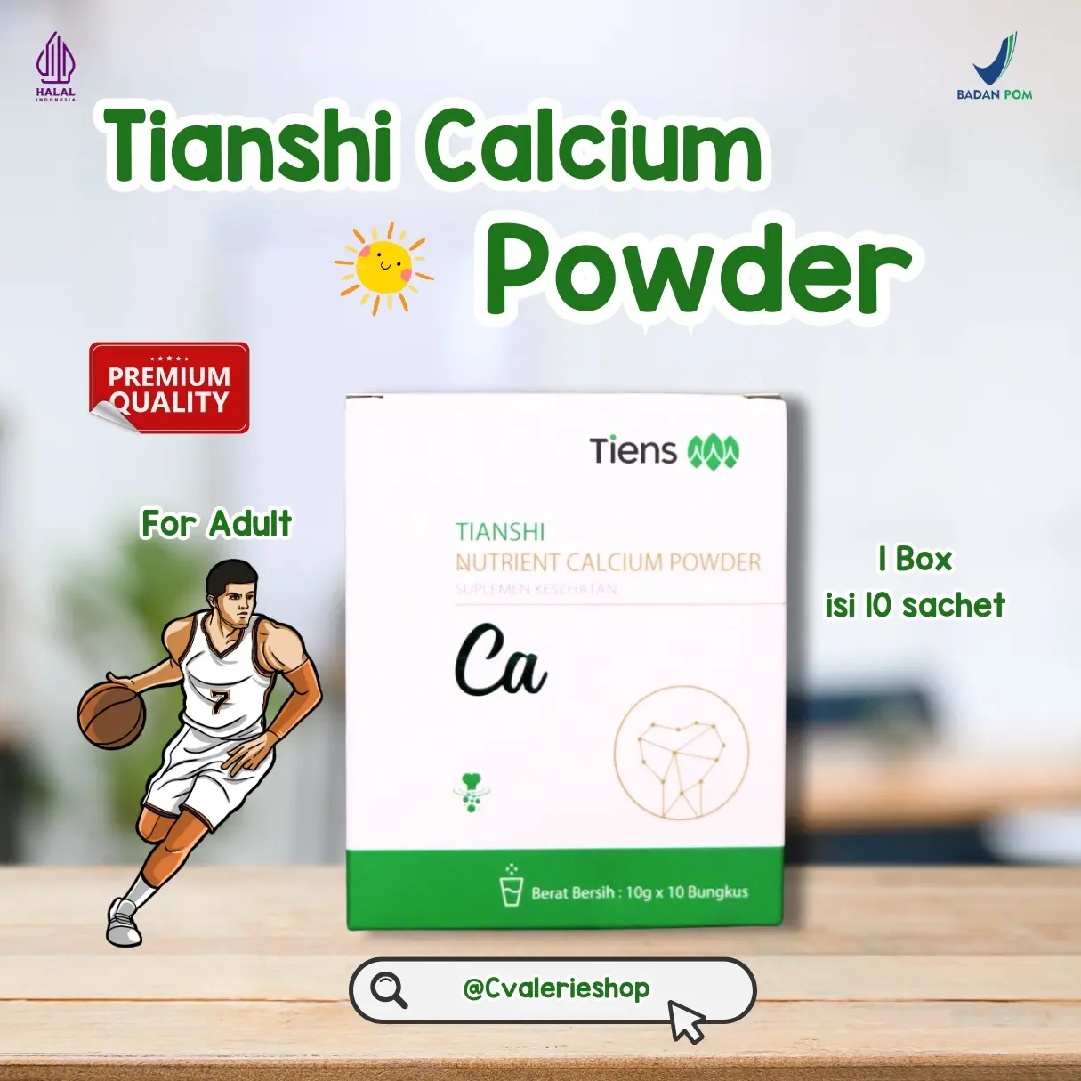 Tiens Nutrient Calcium Powder Remaja & Dewasa pen gen tinggi pening g ibadan alami kalsium vit  d3 vitamin  tulang dan gigi