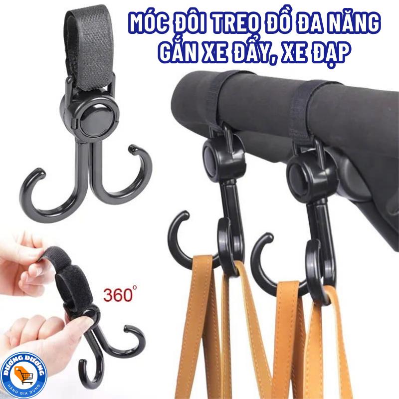 COMBO 10 Móc Treo Đồ Đa Năng Khóa Dán Xoay 360 Độ Gắn Xe Đẩy, Xe Đạp Chống Rơi Tiện Dụng - Móc Đôi Treo Xe Oto Khóa Dán Chắc Chắn Nhỏ Gọn - Móc Gắn Sau Xe Ô Tô Bằng Nhựa Phụ Tùng moc  treo thong minh kệ  để mocino  x