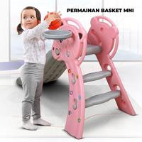 Gambar Molion Perosotan Mainan Anak M1103 Seluncuran Plastik HDPE Aman Anti-Slip Indoor Outdoor dengan Ring Basket Samping & Pijakan Tekstur 130 cm - MOTIF PANDA, BIRU dari Molion Toys.IDN Kota Surabaya 5 Tokopedia