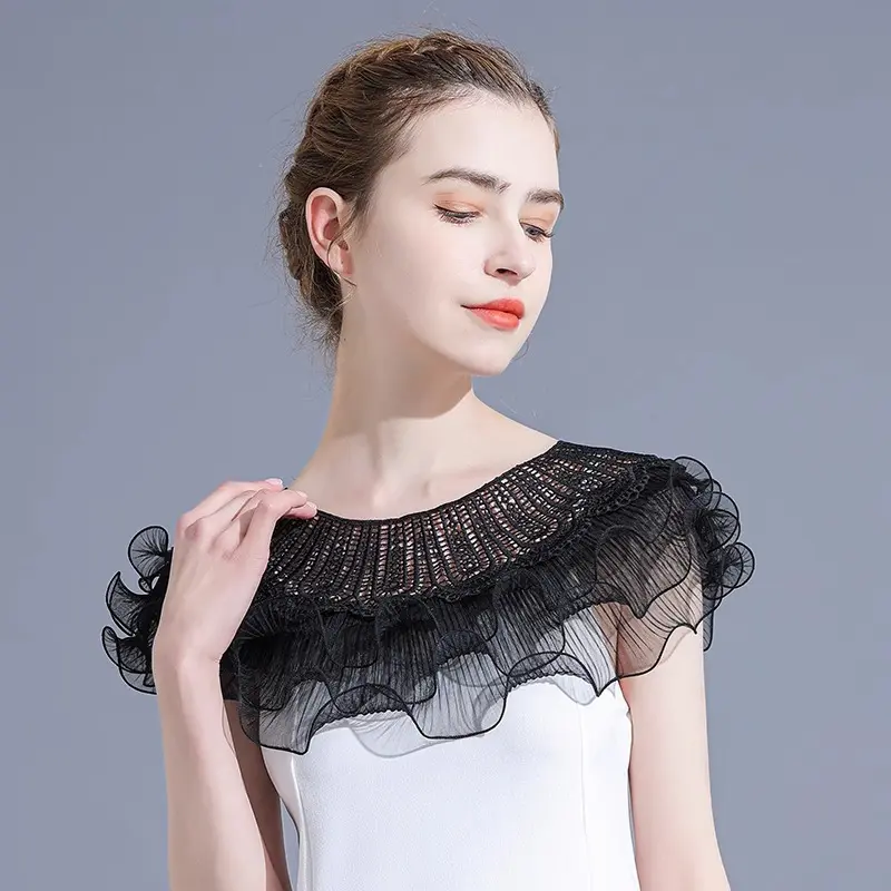 Summer with skirt, shawl, outer with suspenders, sunscreen cardigan, versatile top, coat, women's black thin lace, vest