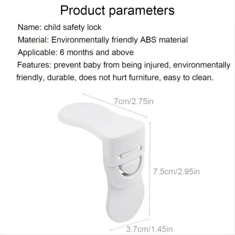 2pcs Door Lock Latches, Multi-functional Drawer Door Locks, Home Anti-pinch Door Locks 2