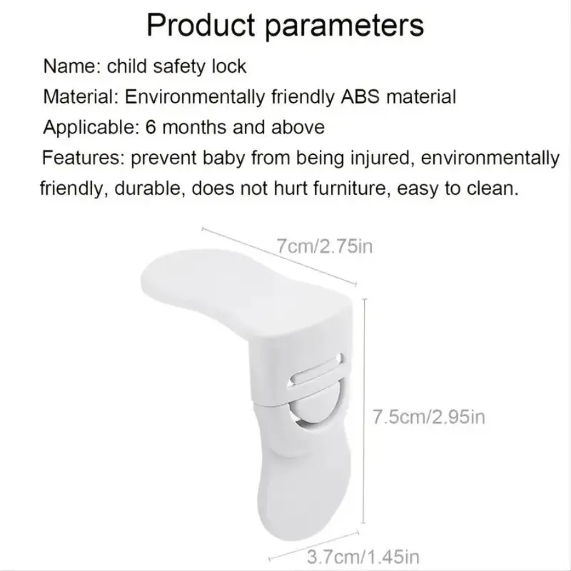 2pcs Door Lock Latches, Multi-functional Drawer Door Locks, Home Anti-pinch Door Locks 2