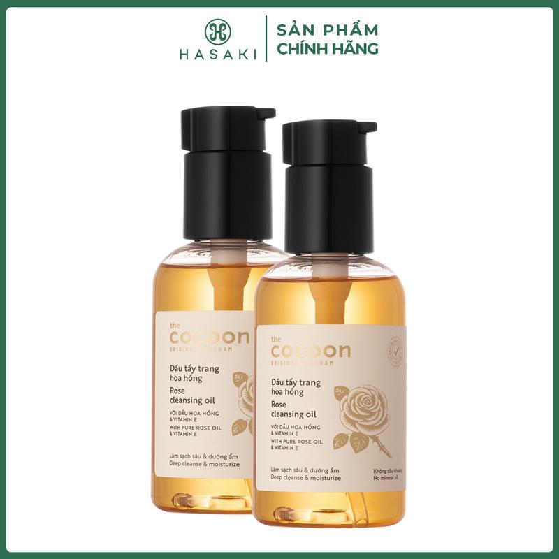 Combo 2 Dầu Tẩy Trang Cocoon Chiết Xuất Hoa Hồng 140ml | HASAKI BEAUTY Cosmetic 