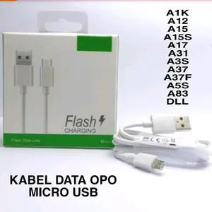 KABEL DATA CHARGER ORIGINAL OPO A1K A11K A12K A12 A15 A15S A17 A31 A3S A37 A37F A5S A71 A83 MICRO USB ORI