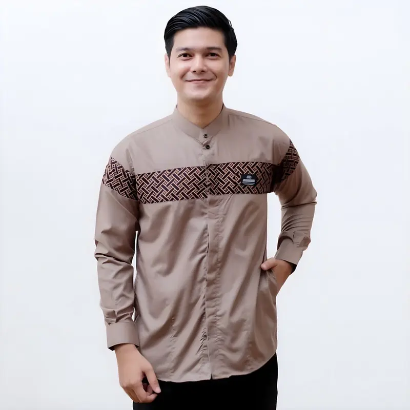 baju koko pria dewasa lengan panjang terbaru motif kobata Koko syubbanul muslimin koko azzahir koko baju 1