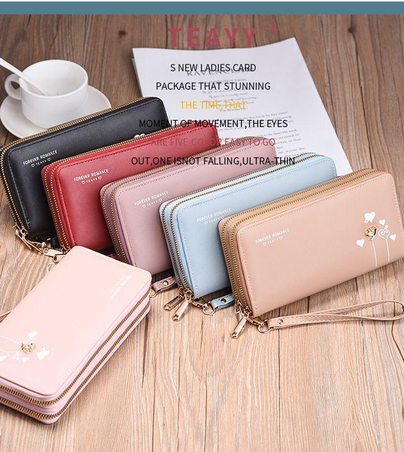 Product Introduction of Ví Dài Cho Nữ, Mới Năm 2024, Sức Chứa Lớn, Túi Cầm Tay Có Khóa Kéo Hai Lớp, Có Thể Đựng Điện Thoại, Làm Bằng Da Mềm, Thích Hợp Sử Dụng Hàng Ngày 8