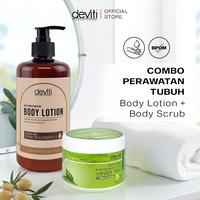 Gambar deviti Combo Perawatan Tubuh Body Scrub Vinidi Tea 250 GR & Body Lotion Dry Skin 500 GR BPOM dari Deviti Kota Administrasi Jakarta Barat 1 Tokopedia