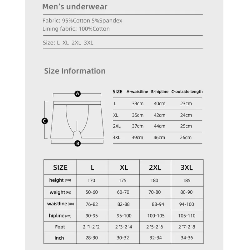 ISI 3PCS Nosile Underwear Cotton Fabric | Celana dalam Pria Katun 6