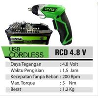 Gambar RYU RCD 4.8V Cordless Screwdriver / Bor Obeng baterai 4.8V dari Drill&Co Kota Administrasi Jakarta Barat 3 Tokopedia