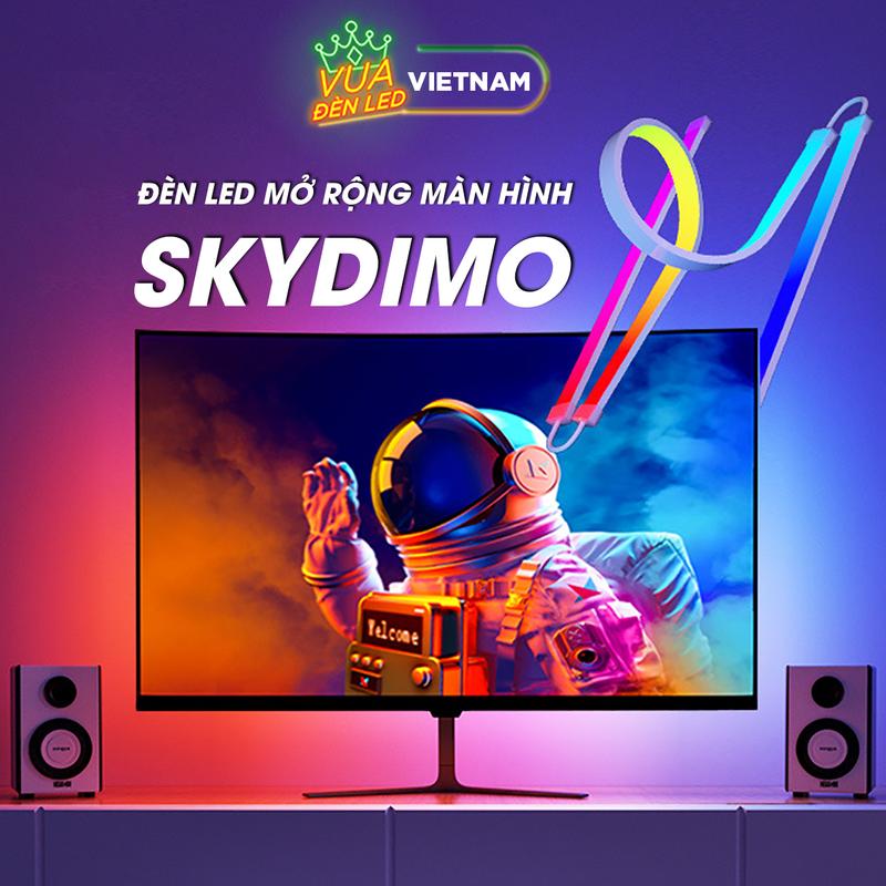 Đèn Led Cao Cấp Skydimo LED Mở Rộng Màn Hình, Đồng Bộ Màu Dành Cho PC Window, Bọc Silicon, Kích thước 24-27-32-34 inch