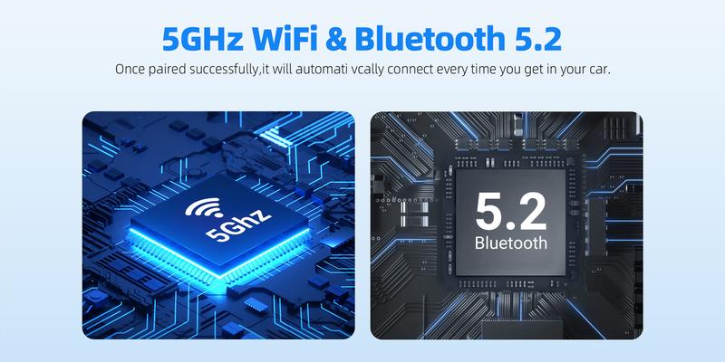 Product Introduction of New Cross-Border Source Factory Portable Wireless CarPlay Android Android Auto 2-in-1 5